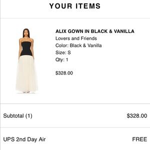 Lovers and friends gown